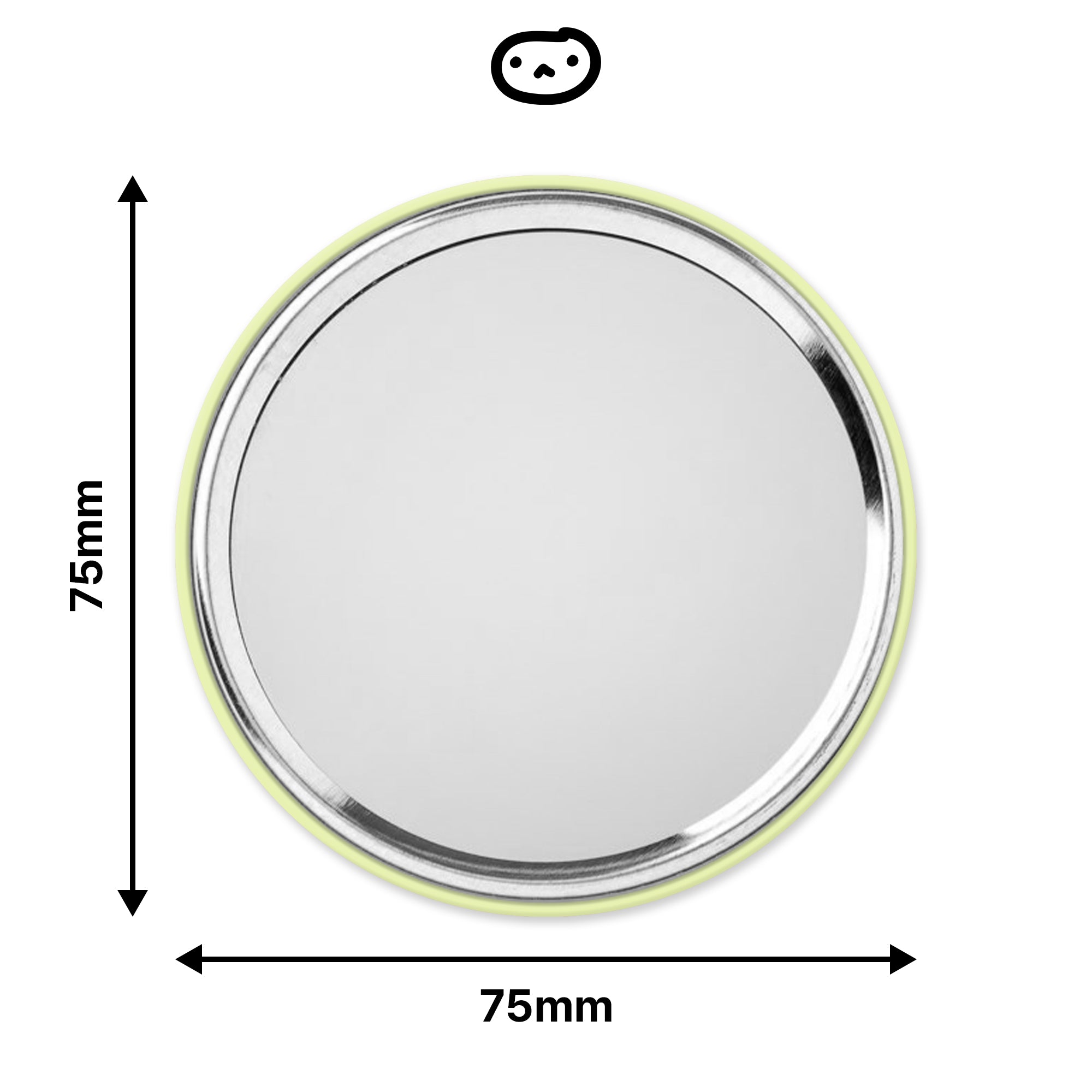Melon Pan Pocket Mirror