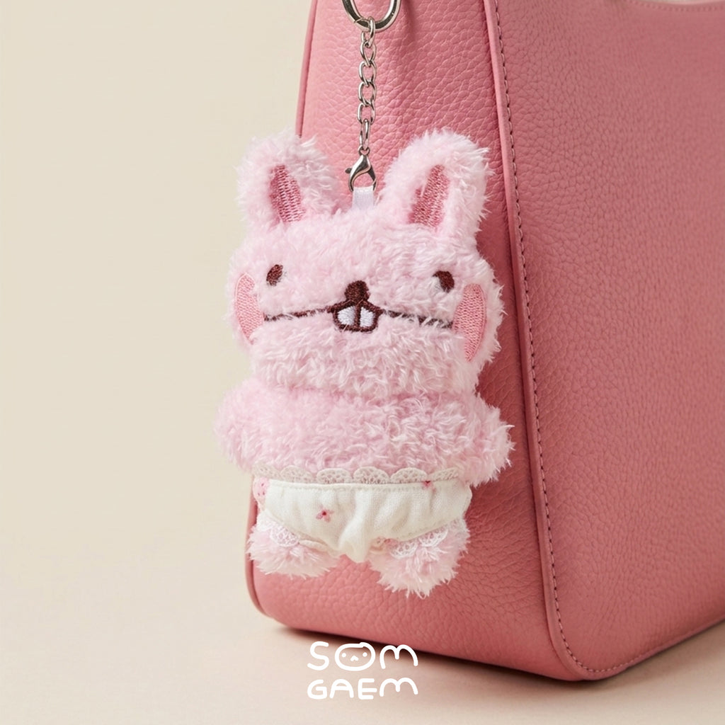 Berry Bunny Plush Keychain