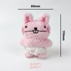 Berry Bunny Plush Keychain