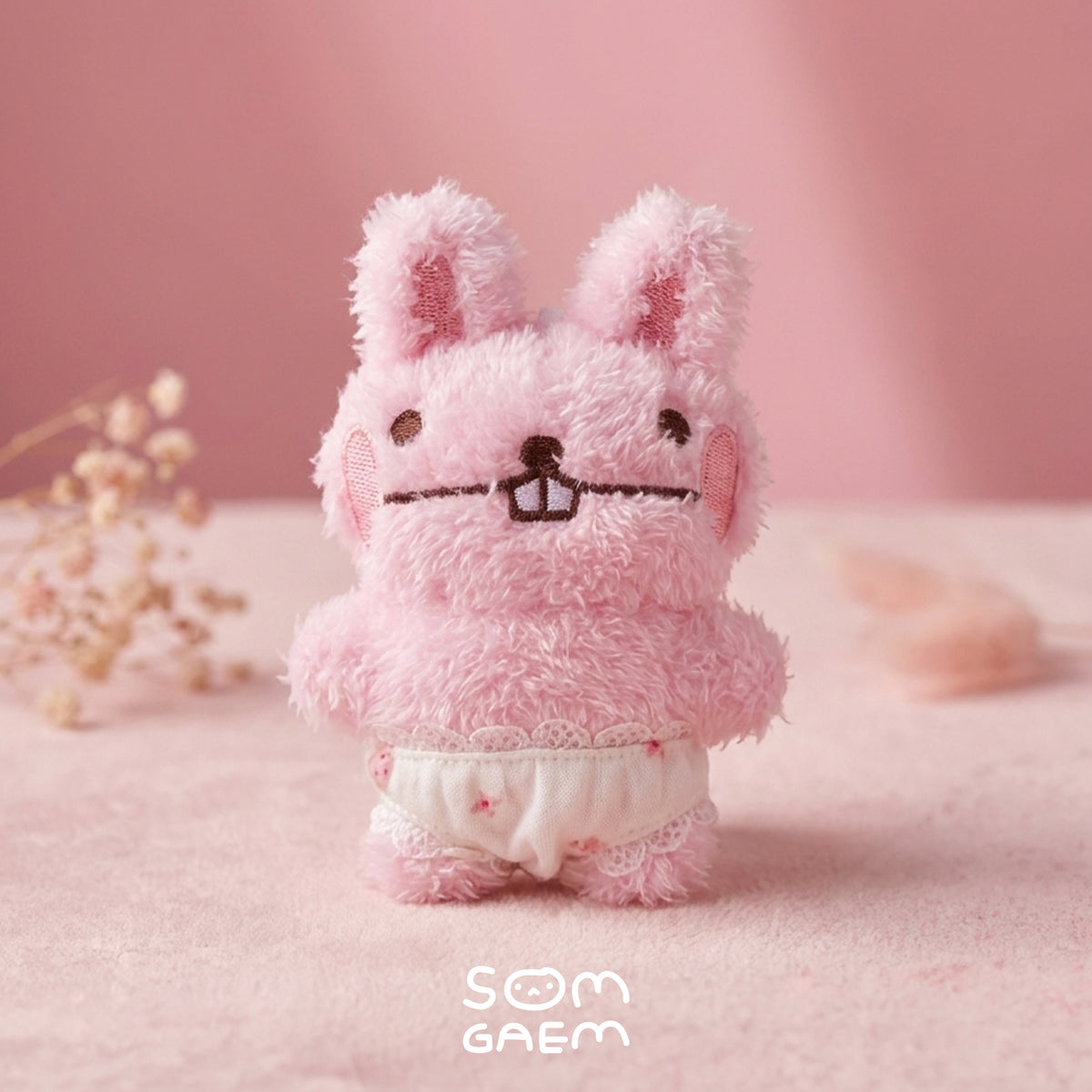 Berry Bunny Plush Keychain