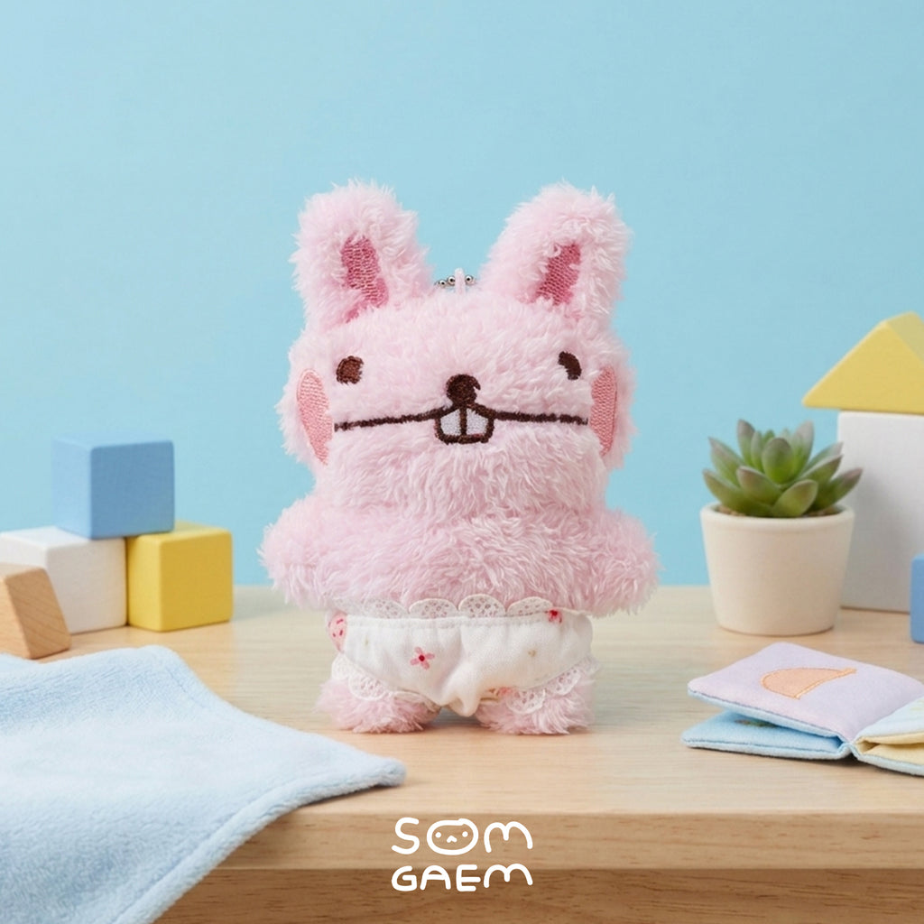 Berry Bunny Plush Keychain