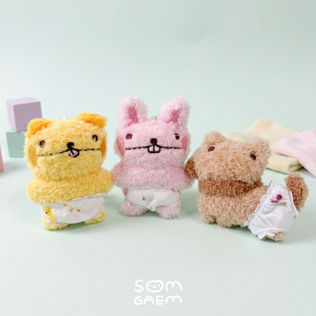 Berry Bunny Plush Keychain