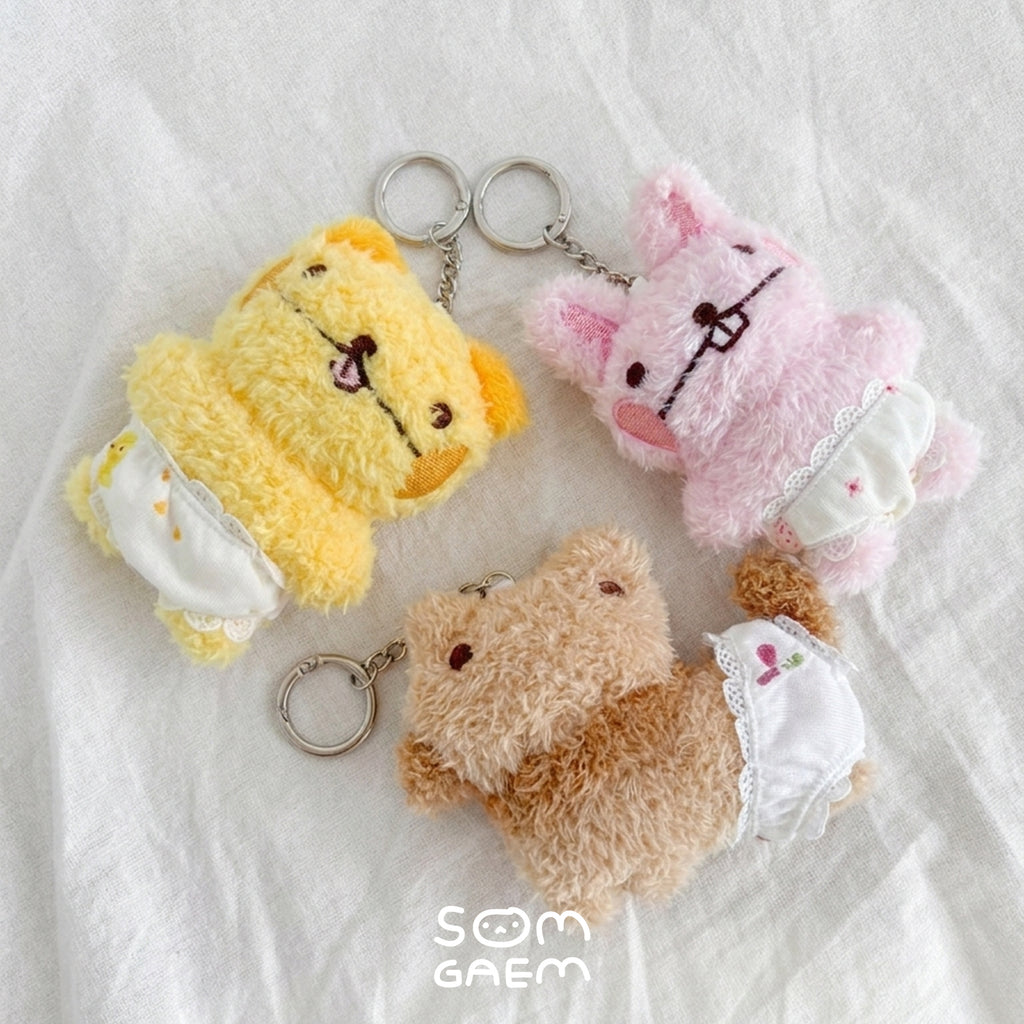 Berry Bunny Plush Keychain