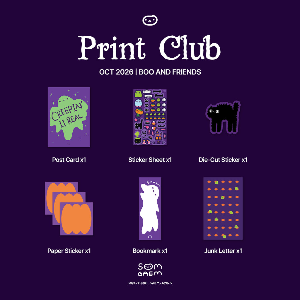 Somgaem Print Club | Semtember 2026 | Boo and Friends