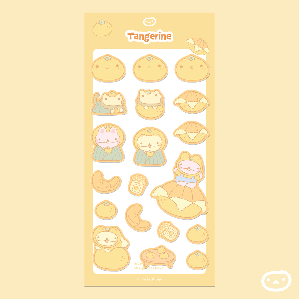 Sticker Sheet | Tangerine