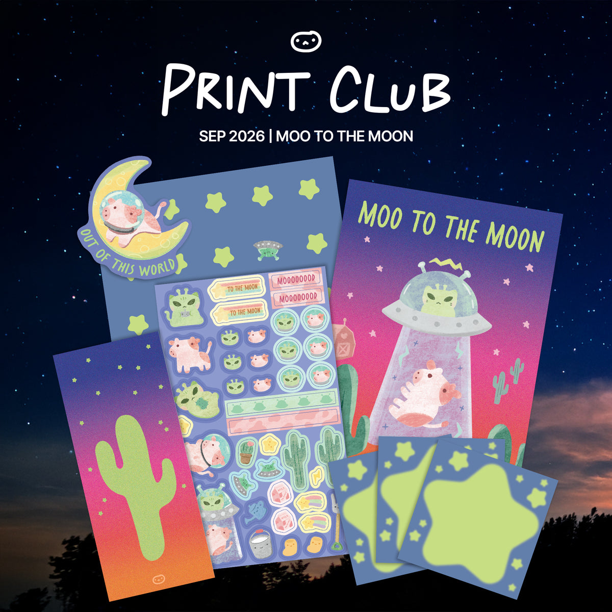 Somgaem Print Club | Semtember 2026 | Moo to the Mooon