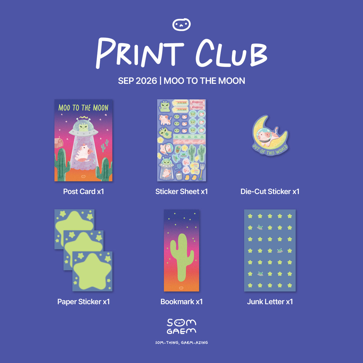 Somgaem Print Club | Semtember 2026 | Moo to the Mooon
